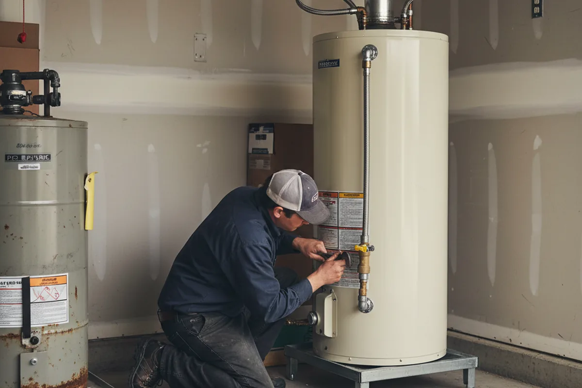 Water heater and shutoff valve replacement in Palouse